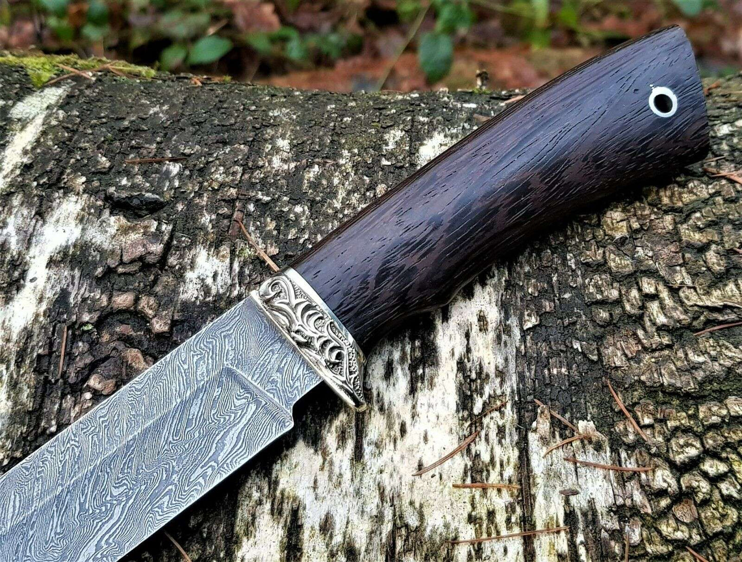 A.Marushin Outdoor Jagdmesser Damaszener Stahl Handarbeit