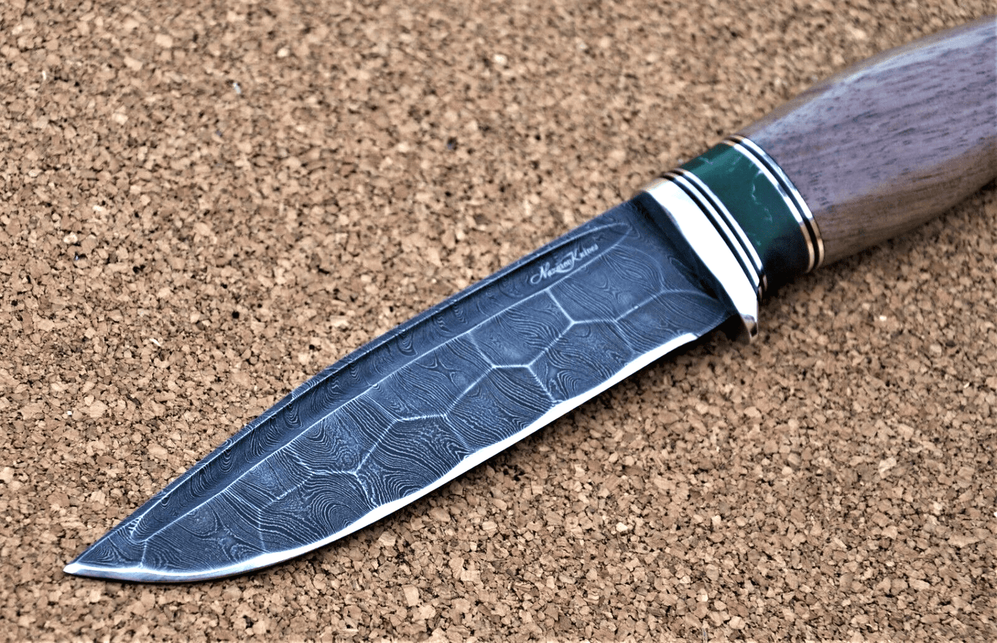 Damaszener Stahl Outdoor Jagd Damast Messer Nazarov Knives Handarbeit HRC62