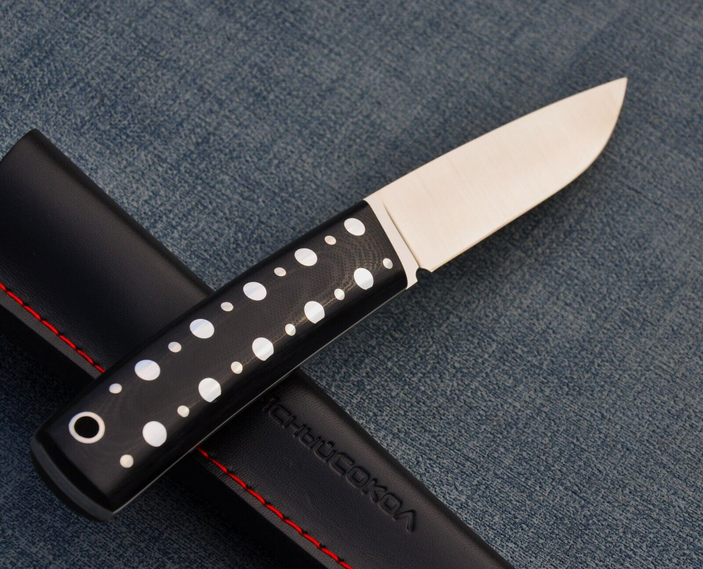 H12MF Full Tang Outdoor Jagdmesser Yasniy Sokol Handarbeit