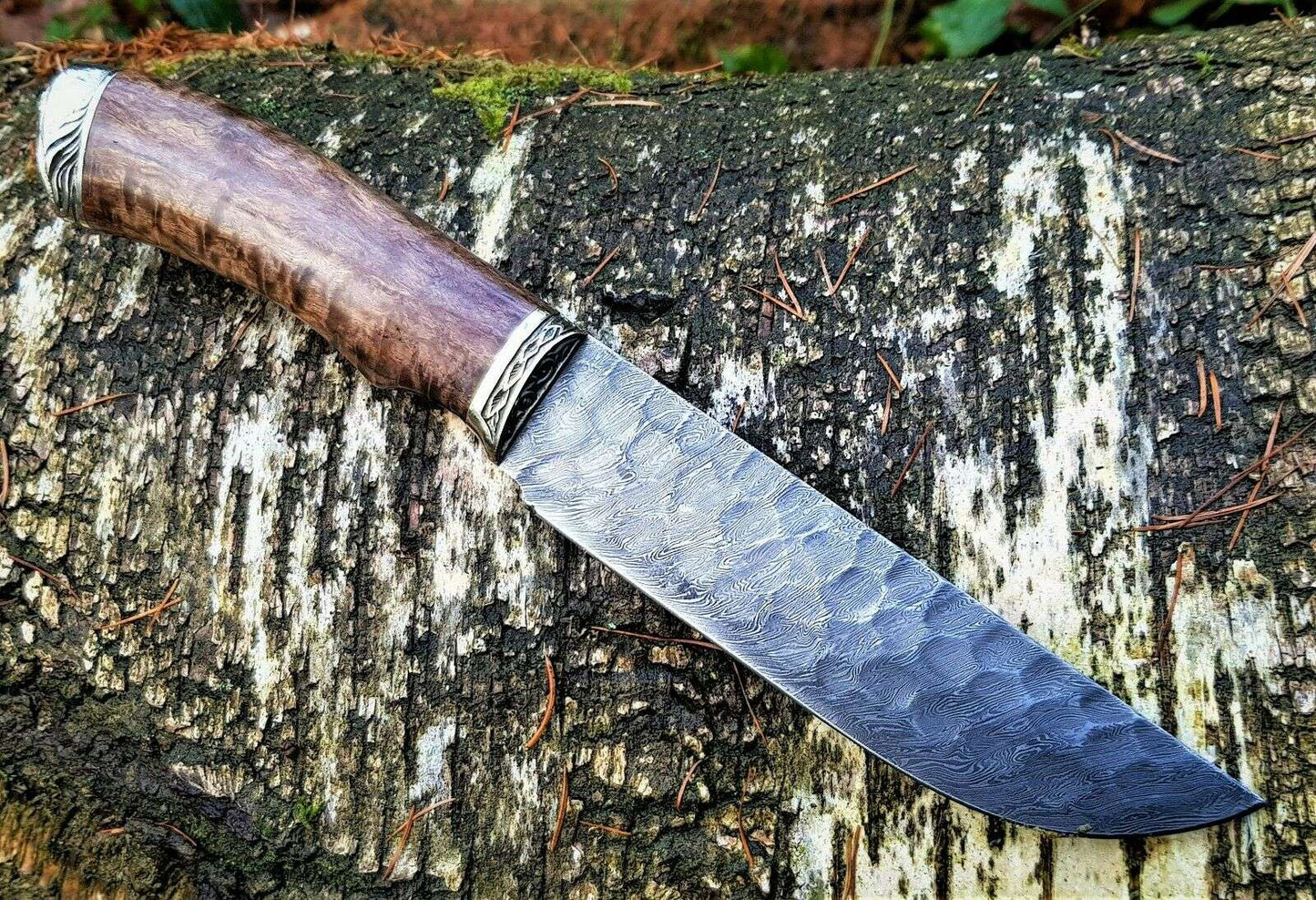 A.Marushin Outdoormesser Damaszener Stahl Handarbeit