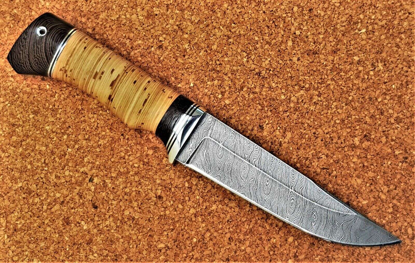 Damast Outdoor Jagd Messer Nazarov Knives Russland Handarbeit HRC 62 Бизон