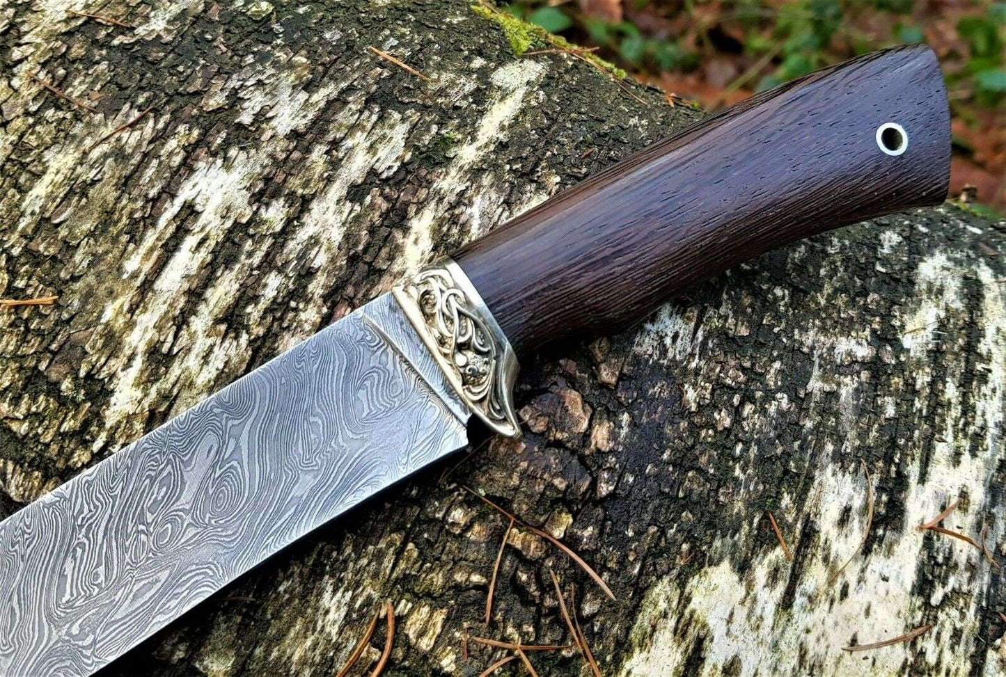 A.Marushin Outdoor Jagdmesser Damaszener Stahl Handarbeit