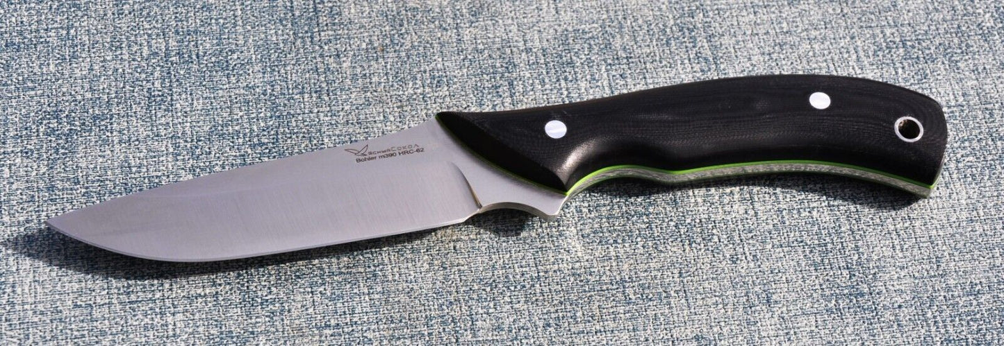 M390 Stahl Full Tang Outdoor Jagdmesser Yasniy Sokol Handarbeit