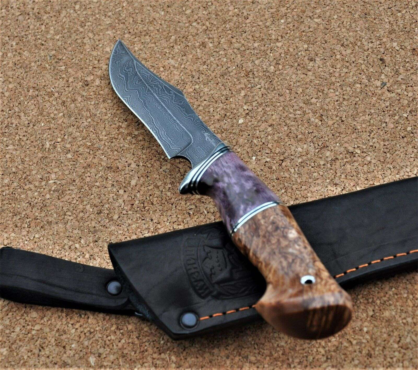 Damaszener Stahl Outdoor Jagd Damast Messer Nazarov Knives Handarbeit HRC62