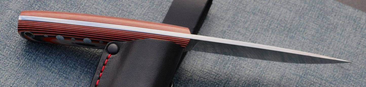 H12MF Full Tang Outdoor Jagdmesser Yasniy Sokol Handarbeit