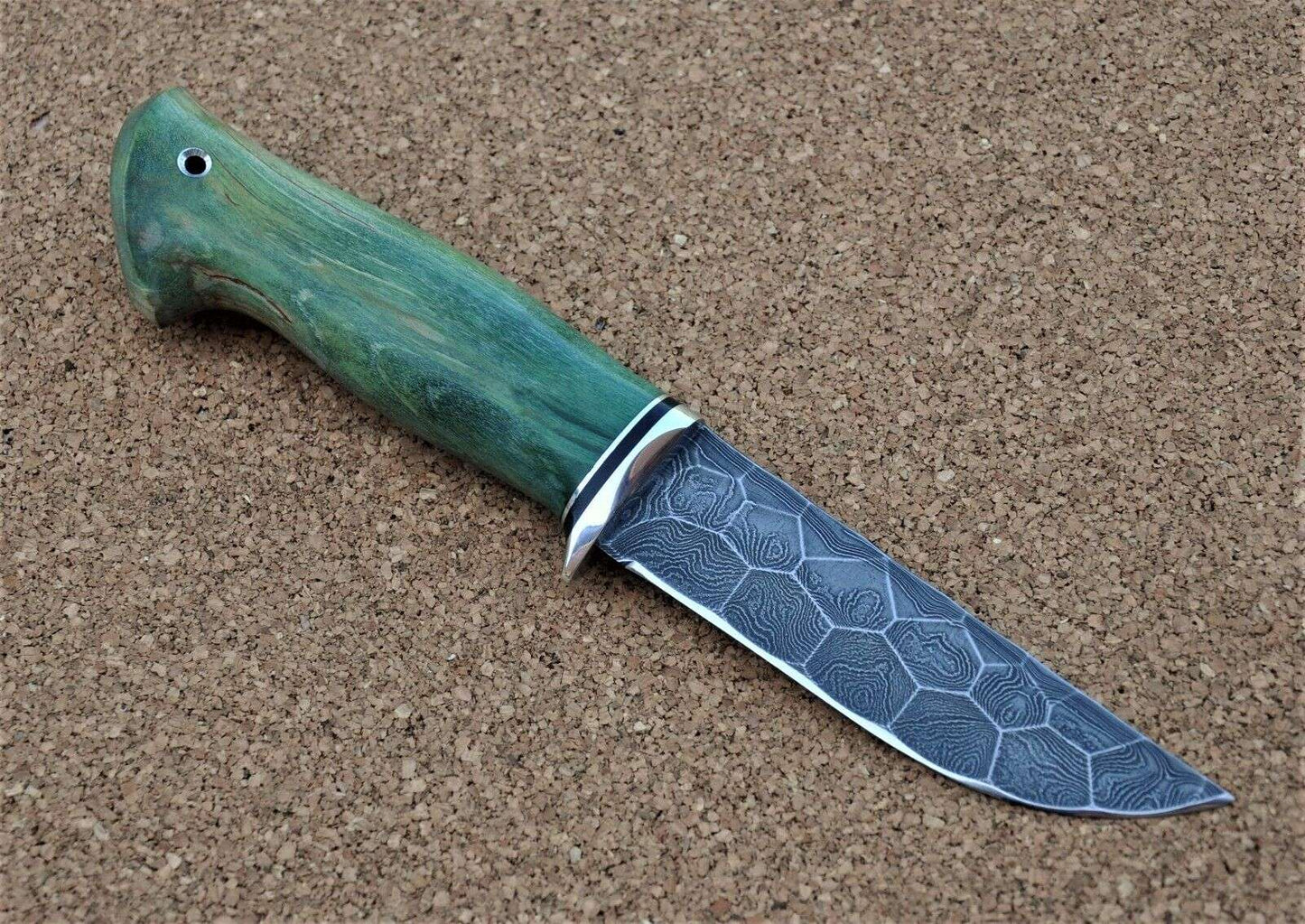 Damaszener Stahl Outdoor Jagd Damast Messer Nazarov Knives Handarbeit HRC62
