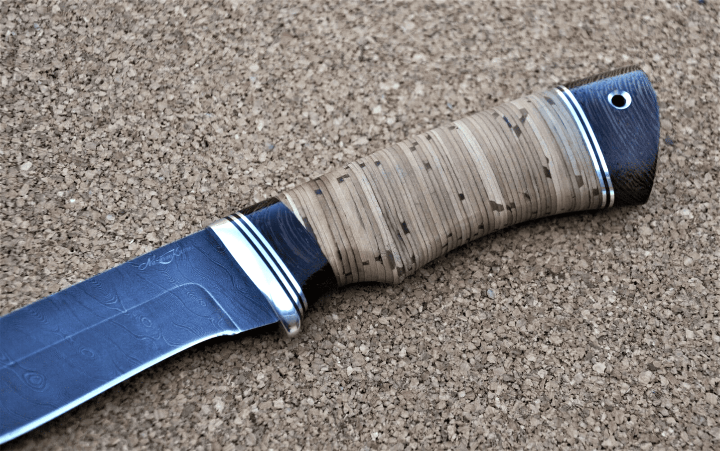 Damaszener Stahl Outdoor Jagd Messer Nazarov Knives Handarbeit HRC62 Кречет
