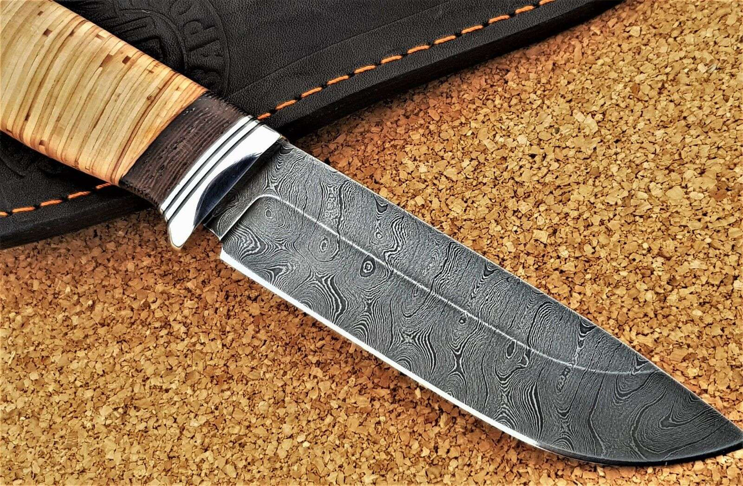 Damast Stahl Outdoor JagdMesser Nazarov Knives Russland Handarbeit HRC62 Путник