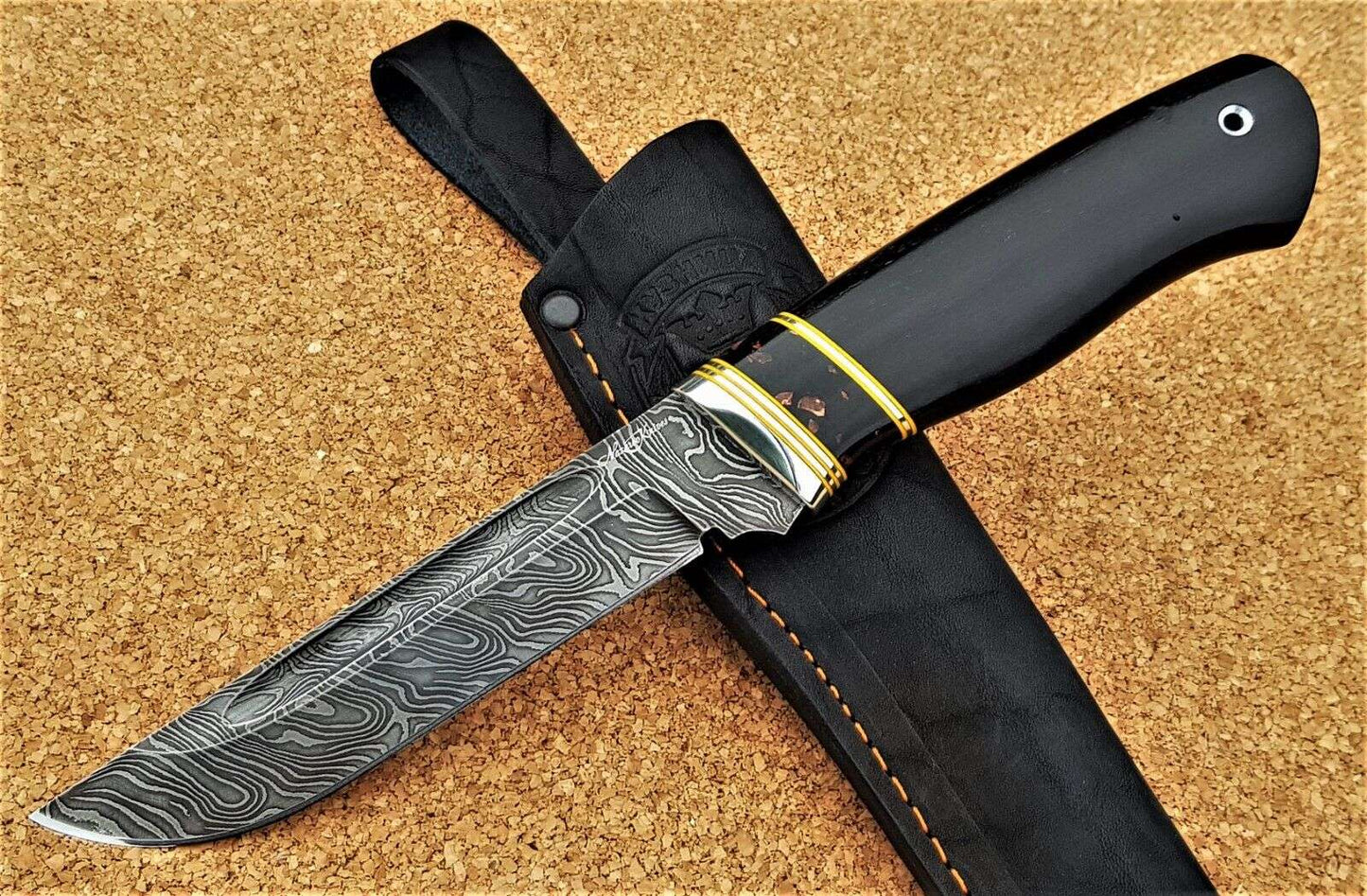 Damast Outdoor Jagd Messer Nazarov Knives Russland Handarbeit HRC 62 Боец