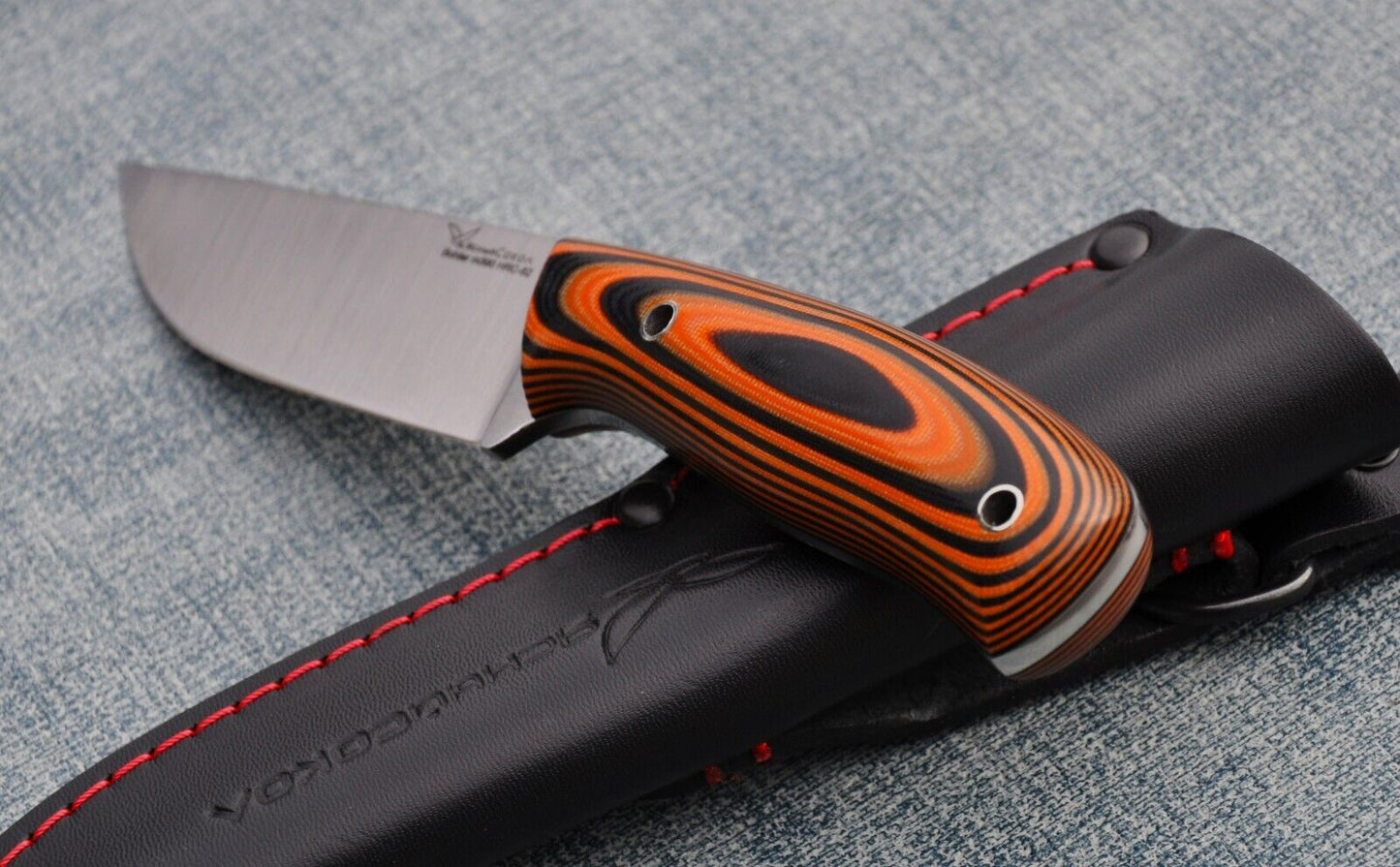 M390 Stahl Full Tang Outdoor Jagdmesser Yasniy Sokol Handarbeit