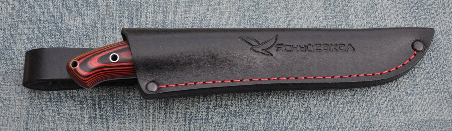 H12MF Full Tang Outdoor Jagd Messer Yasniy Sokol Handarbeit HRC 61 Лесник