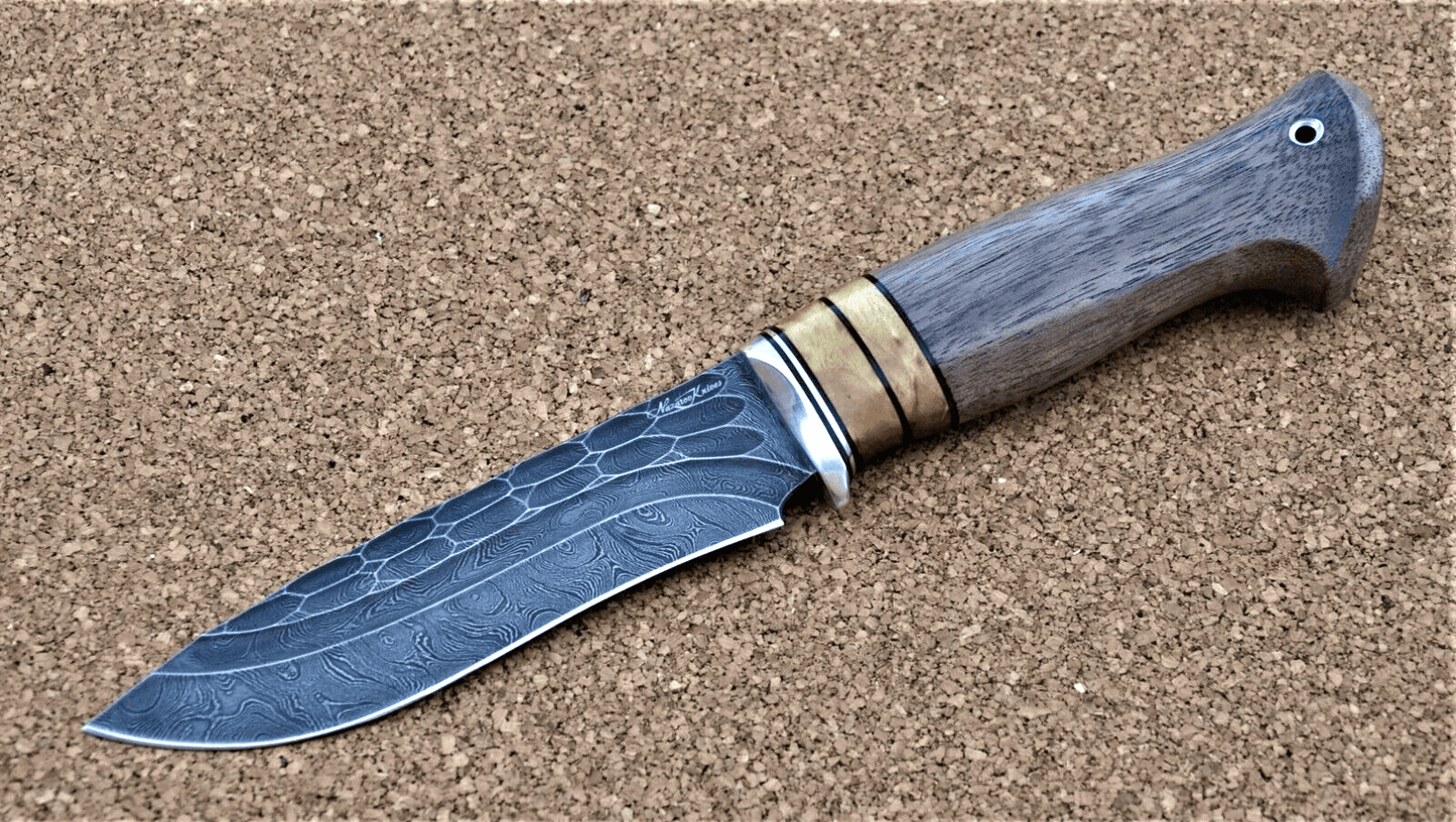 Damaszener Stahl Outdoor Jagd Damast Messer Nazarov Knives Handarbeit HRC62