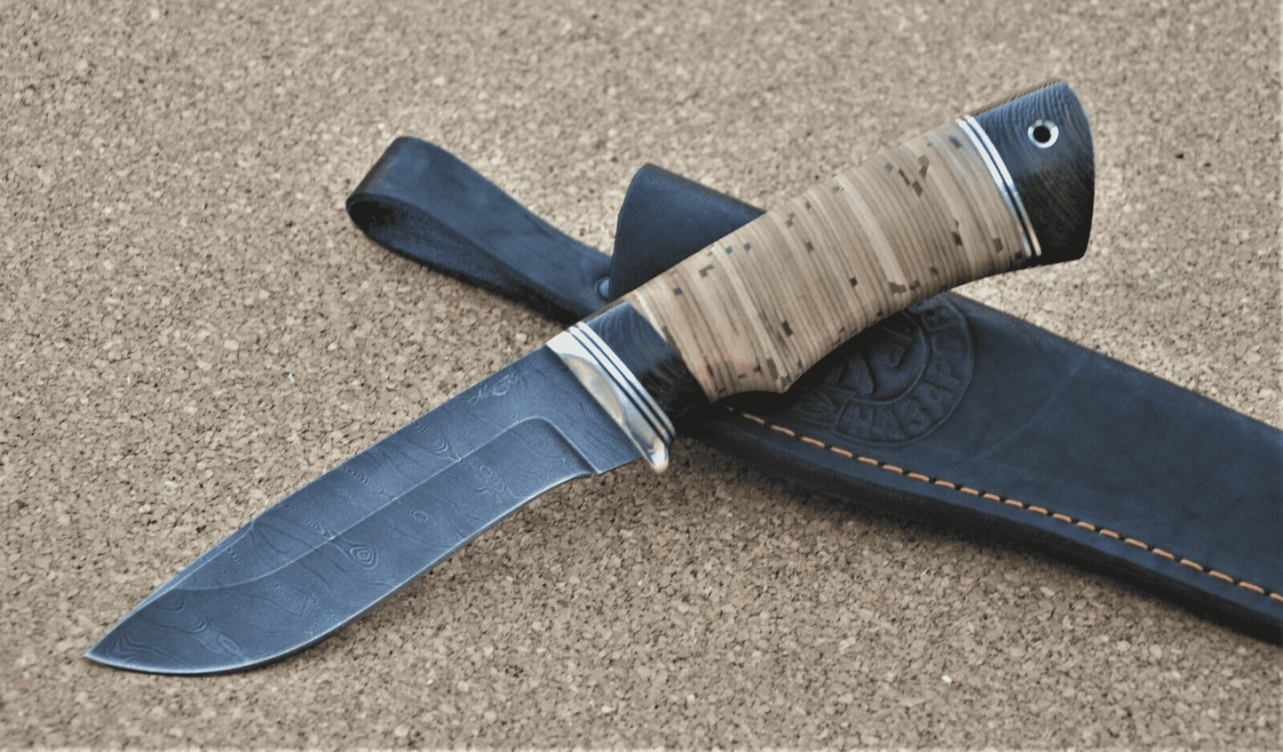 Damaszener Stahl Outdoor Jagd Messer Nazarov Knives Handarbeit HRC62 Кречет