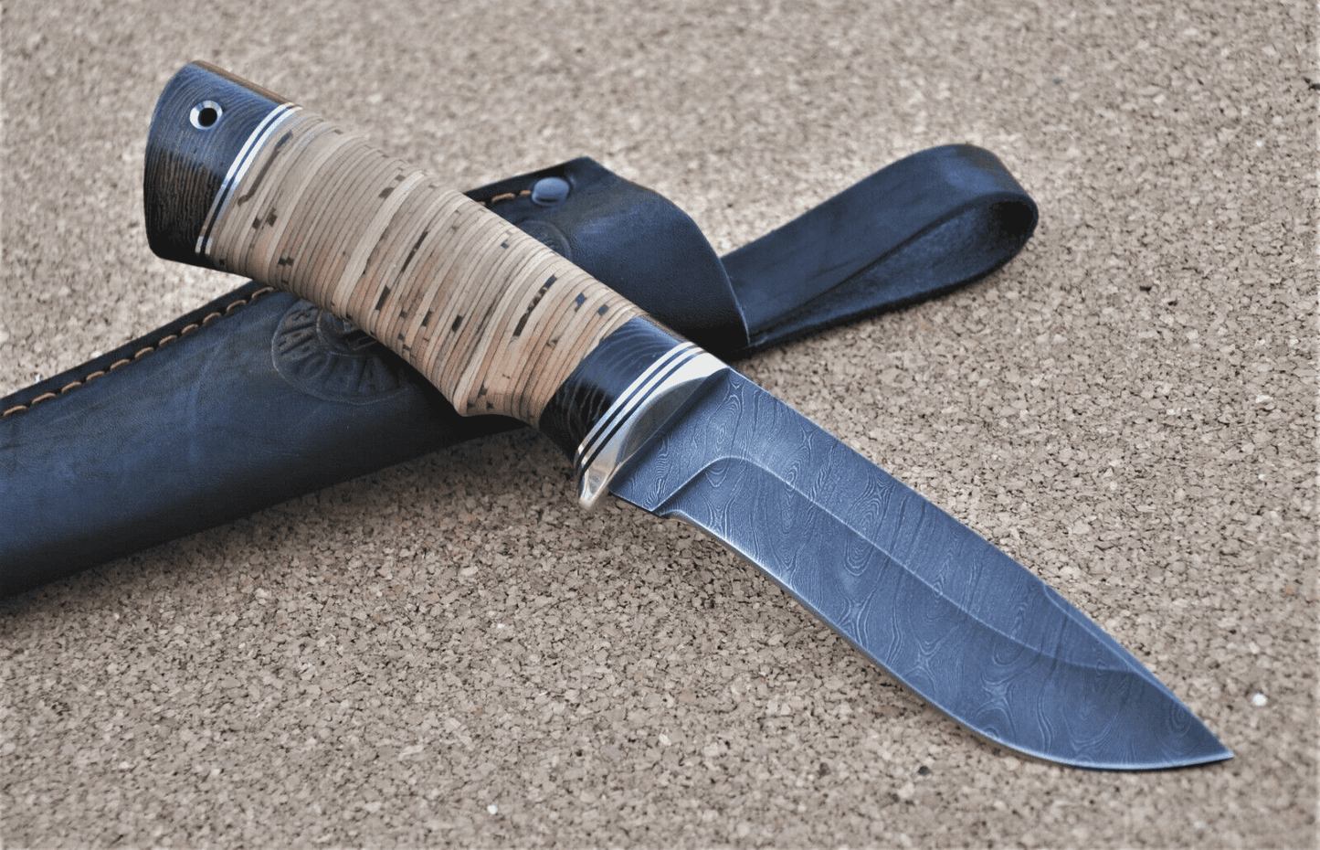 Damaszener Stahl Outdoor Jagd Messer Nazarov Knives Handarbeit HRC62 Кречет