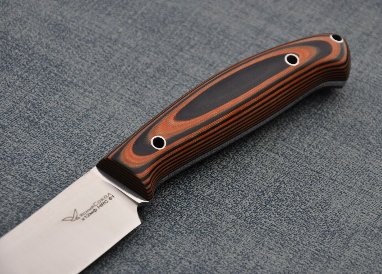 H12MF Full Tang Outdoor Jagd Messer Yasniy Sokol Handarbeit HRC61 Лесник