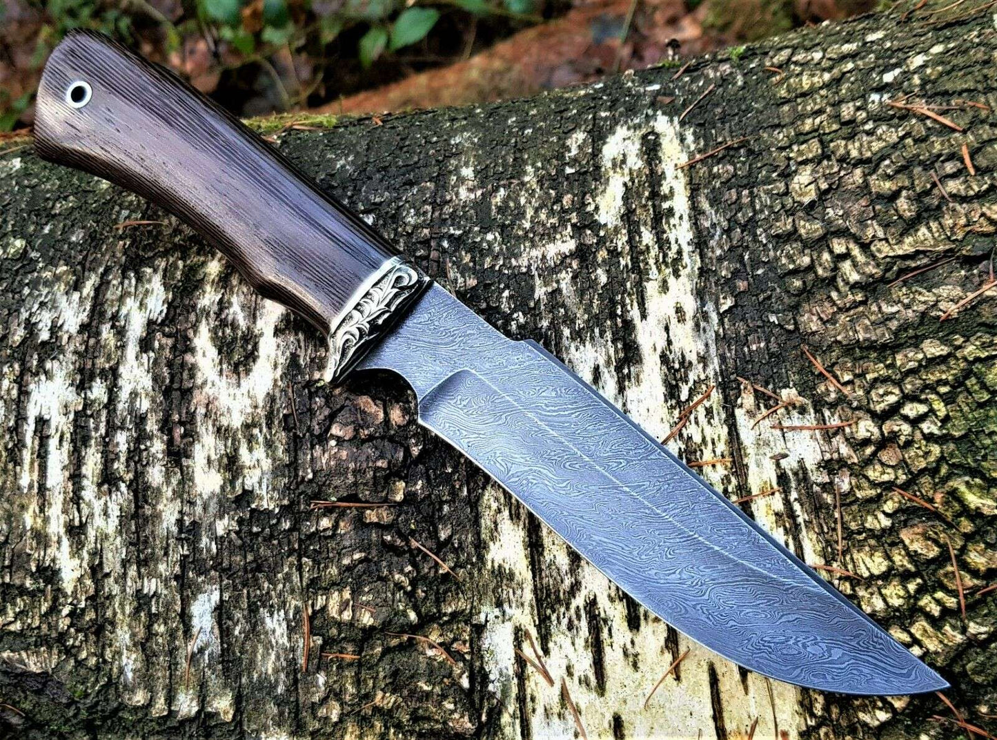 A.Marushin Outdoor Jagdmesser Damaszener Stahl Handarbeit