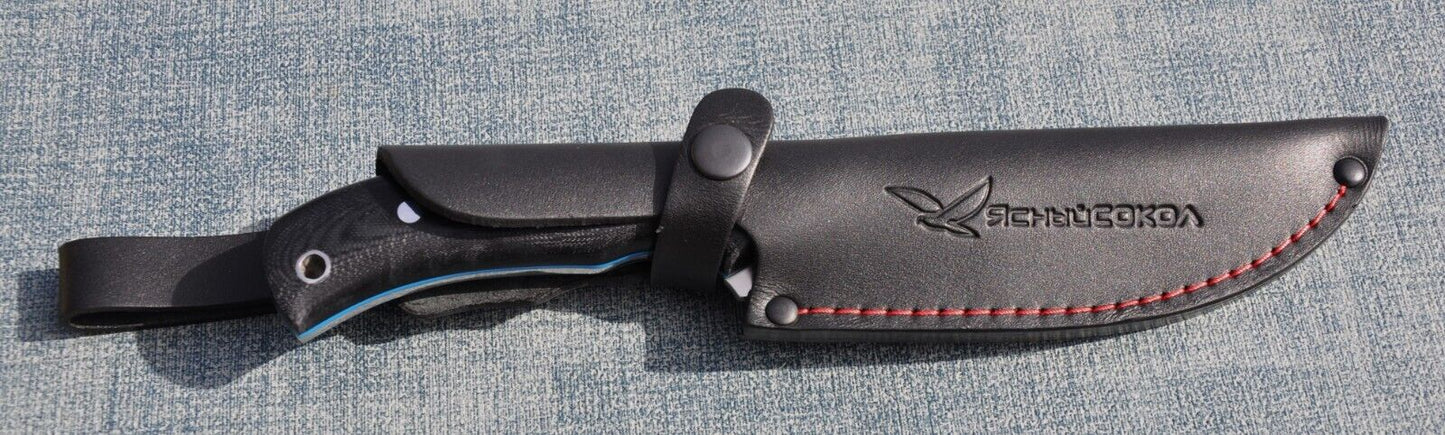 M390 Stahl Full Tang Outdoor Jagdmesser Yasniy Sokol Handarbeit