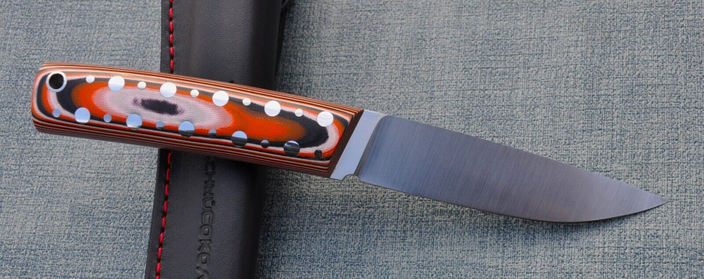 H12MF Full Tang Outdoor Jagdmesser Yasniy Sokol Handarbeit