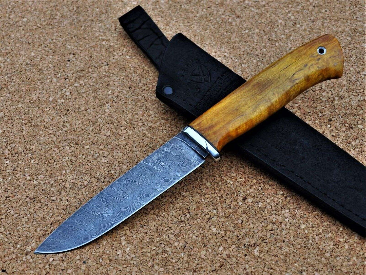 Damaszener Stahl Outdoor Damast Messer Nazarov Knives Handarbeit HRC62 Пантера