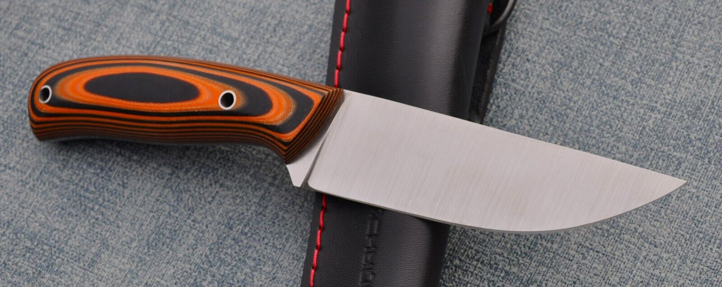 M390 Stahl Full Tang Outdoor Jagdmesser Yasniy Sokol Handarbeit