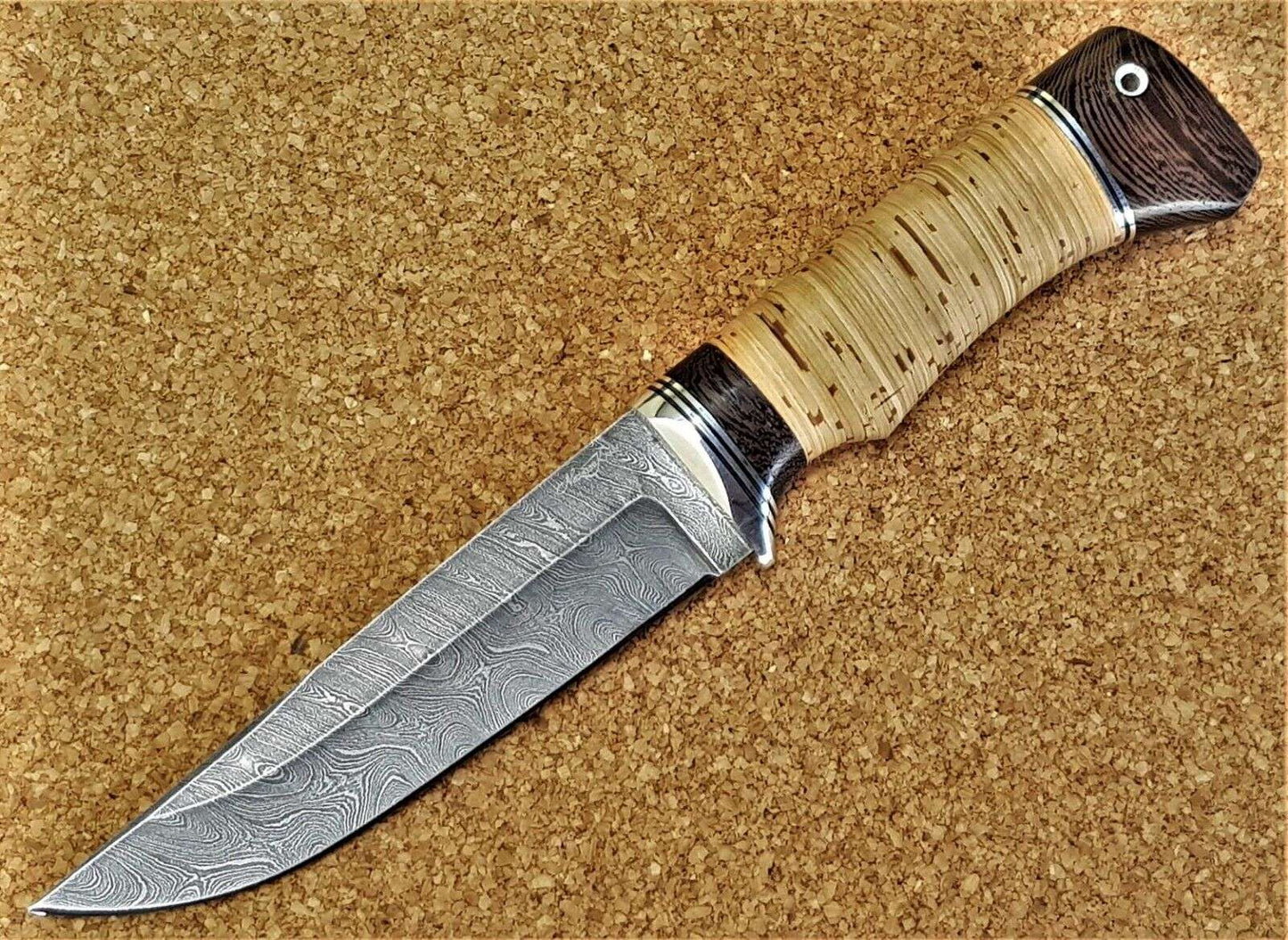 Damast Outdoor Jagd Messer Nazarov Knives Russland Handarbeit HRC 62 Бизон