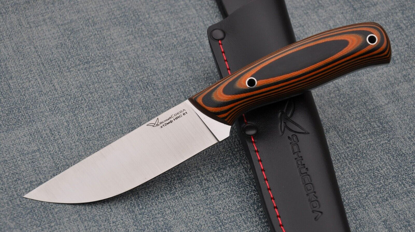H12MF Full Tang Outdoor Jagd Messer Yasniy Sokol Handarbeit HRC 61 Сокол