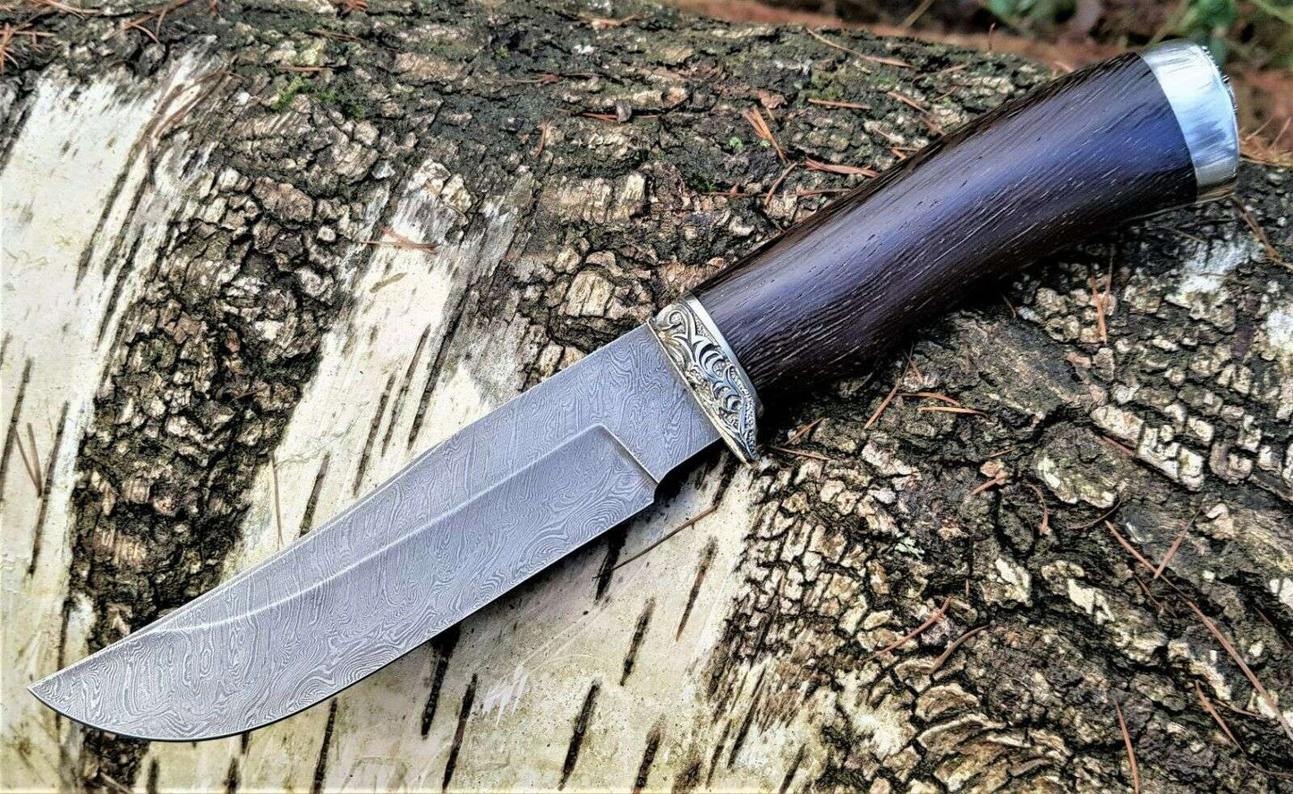 A.Marushin Outdoor Jagdmesser Damaszener Stahl Handarbeit