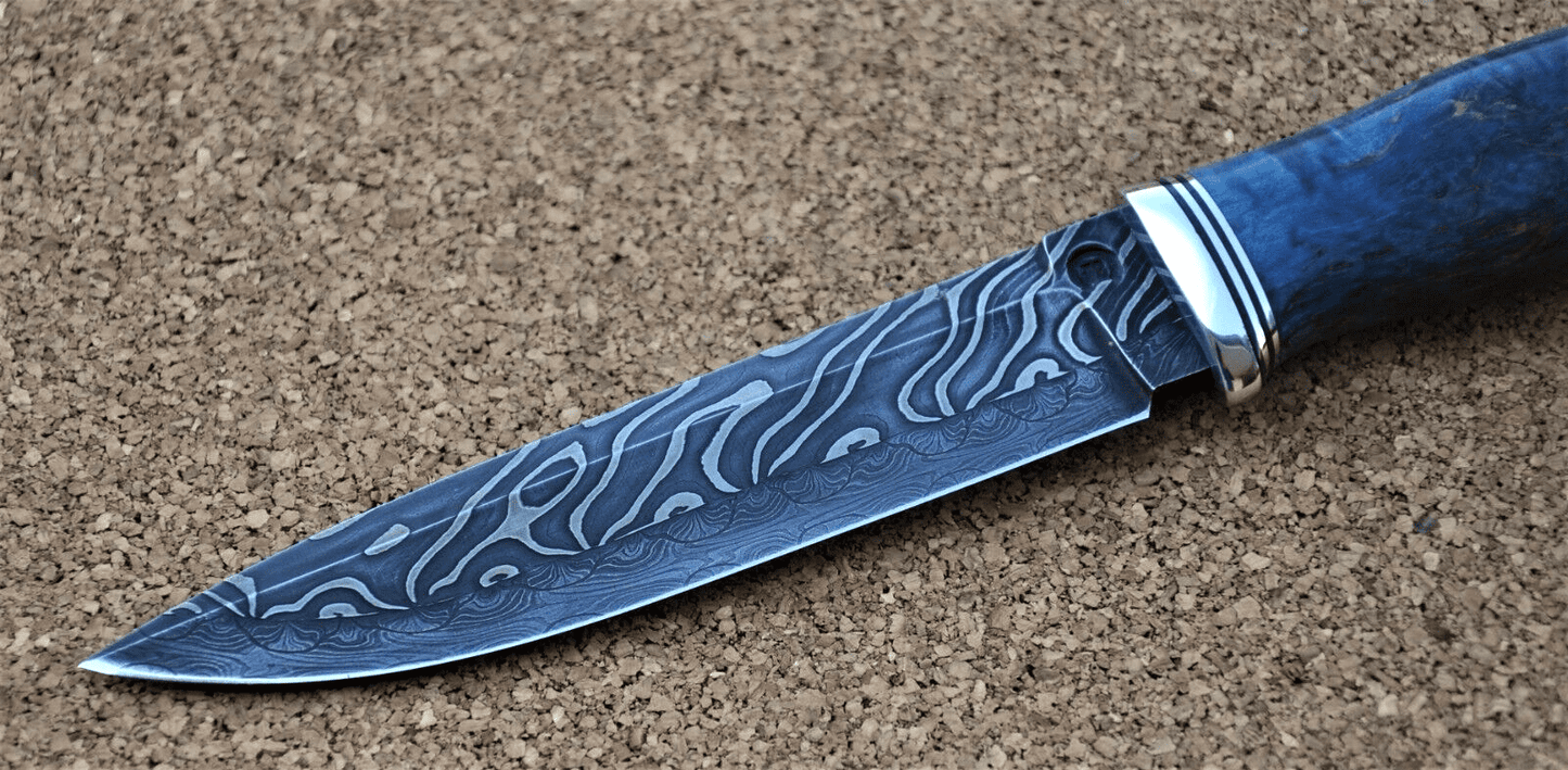 Nazarov Knives Russland Mosaik Damast Stahl Outdoor JagdMesser Handarbeit HRC62