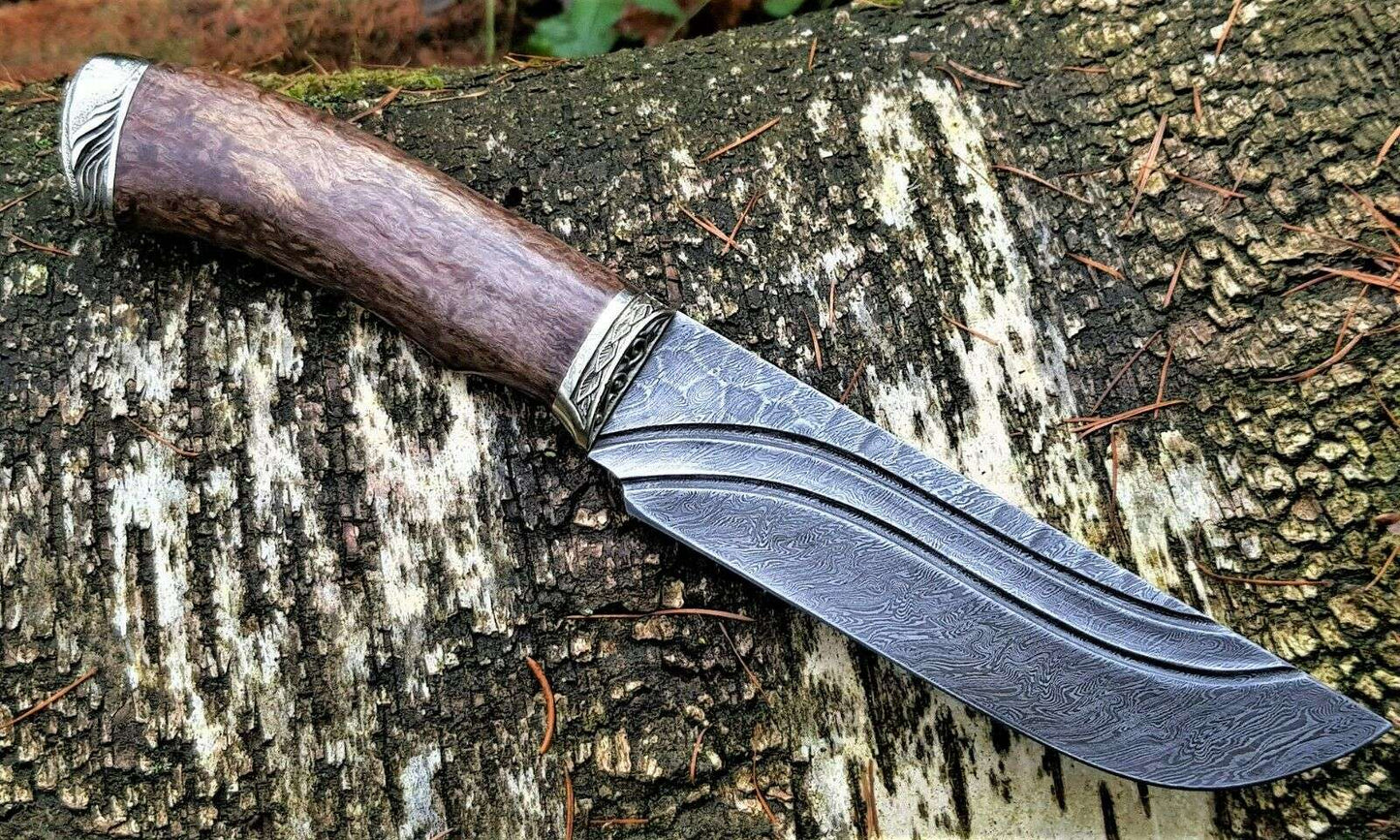 A.Marushin Outdoormesser Damaszener Stahl Handarbeit