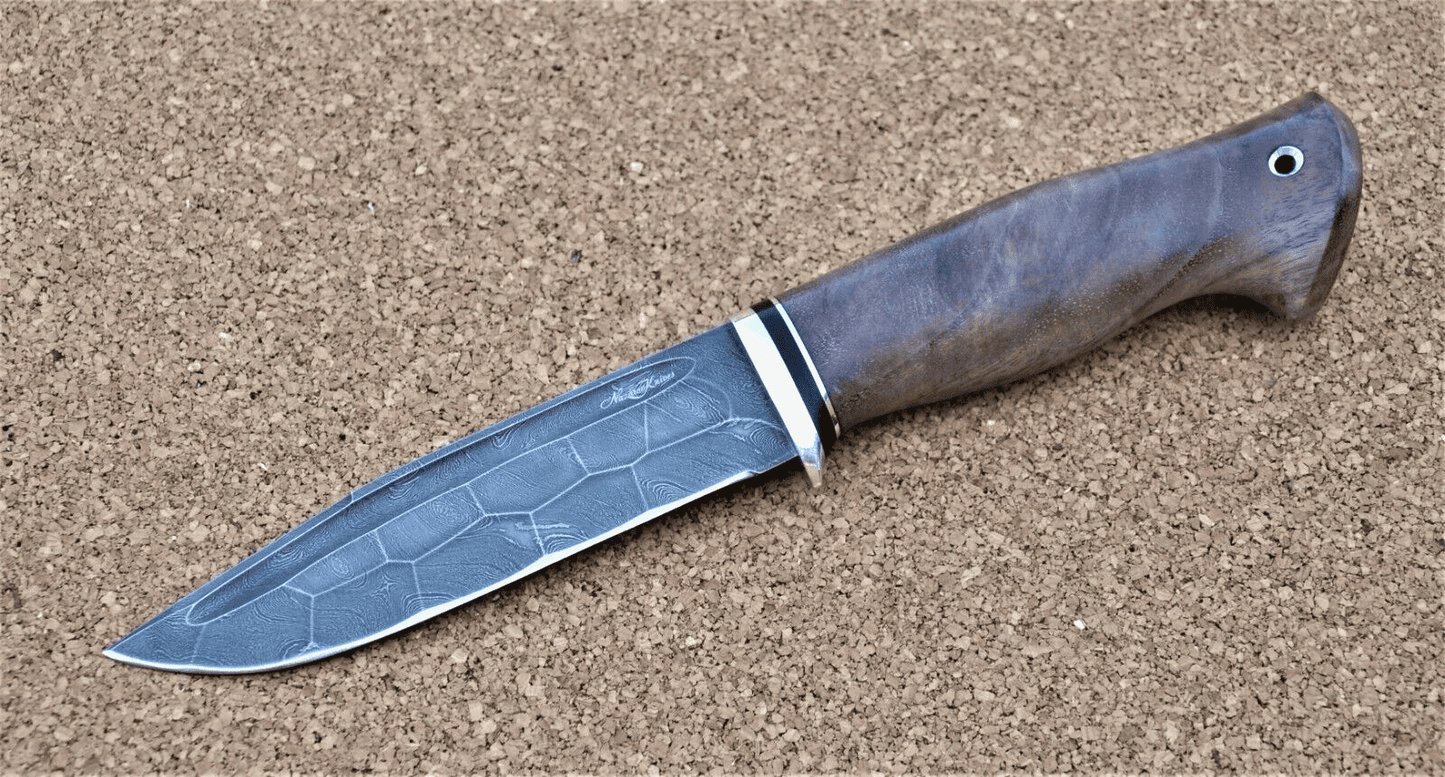 Damaszener Stahl Outdoor Jagd Damast Messer Nazarov Knives Handarbeit HRC62