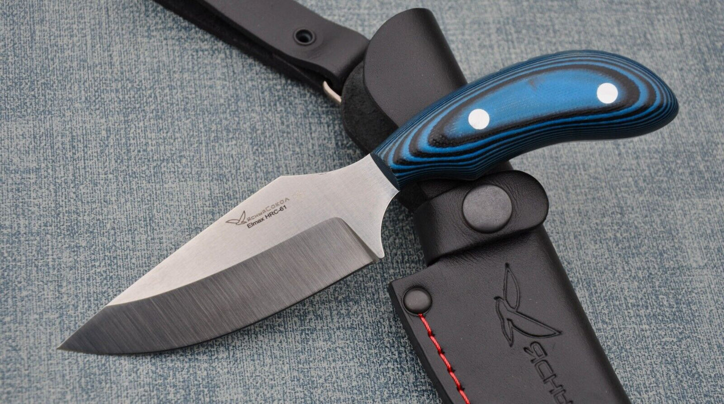 Elmax ROSTFREI Full Tang Jagdmesser Yasniy Sokol Handarbeit