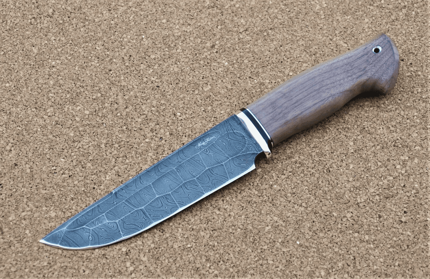 Damaszener Stahl Outdoor Jagd Damast Messer Nazarov Knives Handarbeit HRC62