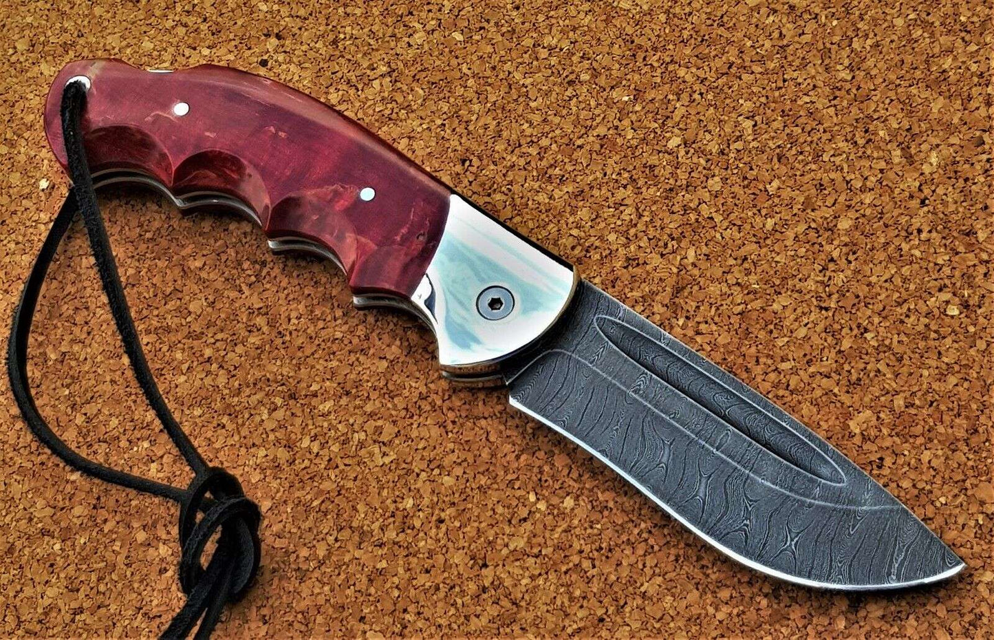 Damast Stahl Outdoor Klappmesser Handarbeit Nazarov Knives Russland HRC62 Орёл