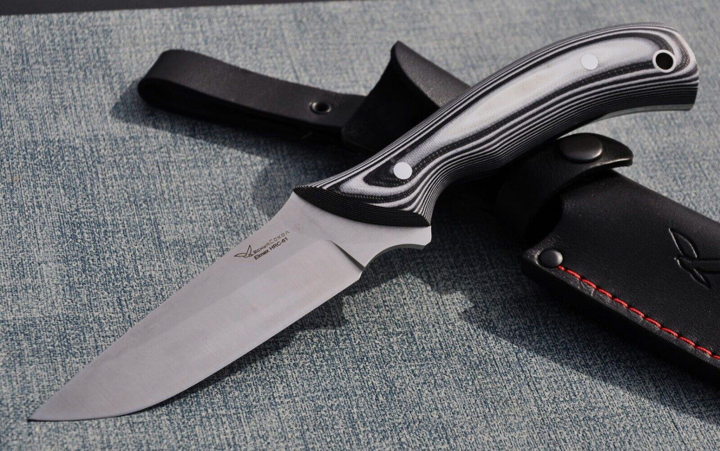 Elmax ROSTFREI Full Tang Jagdmesser Yasniy Sokol Handarbeit