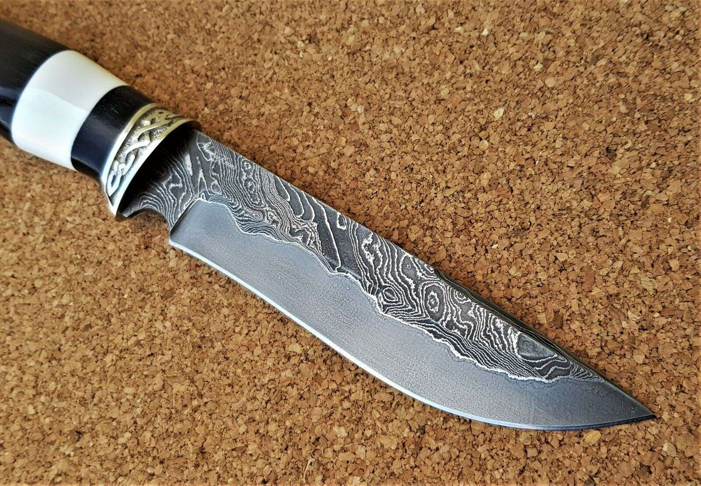 Nazarov Knives Russland Damaszener Stahl Outdoor Jagd Messer Handarbeit HRC62