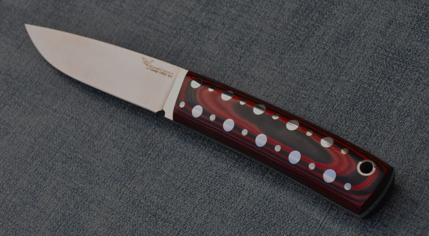 H12MF Full Tang Outdoor Jagdmesser Yasniy Sokol Handarbeit