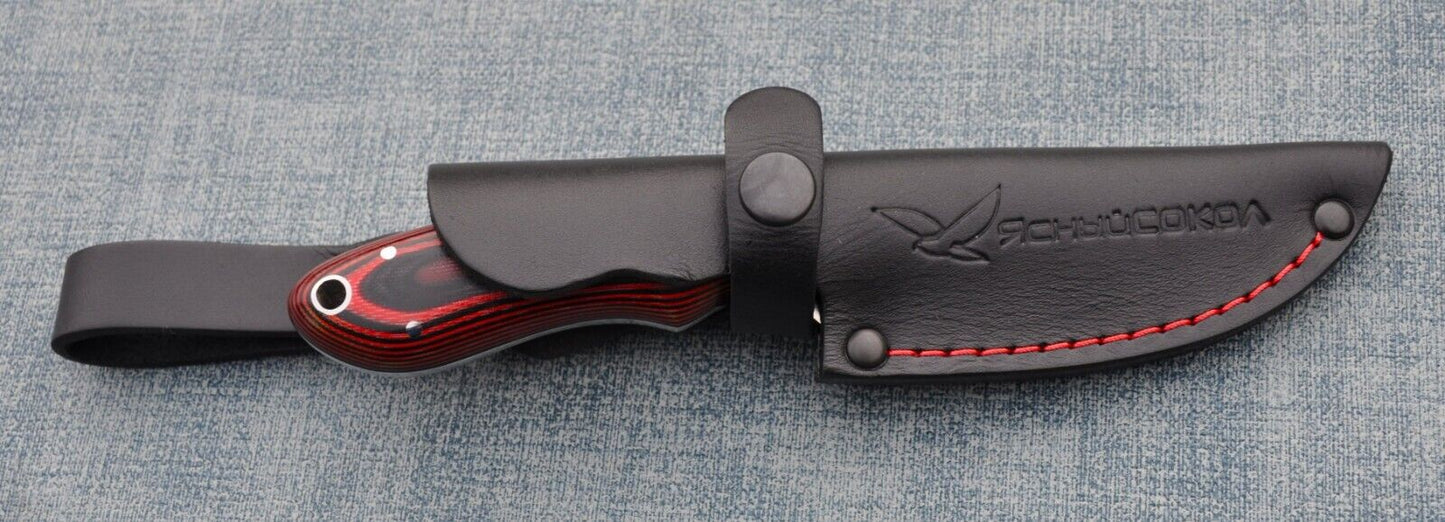 M390 Stahl Full Tang Outdoor Jagdmesser Yasniy Sokol Handarbeit
