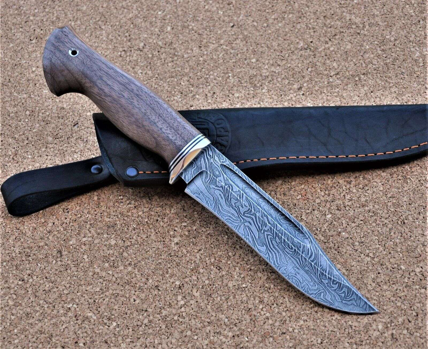 Damaszener Stahl Outdoor Jagd Damast Messer Nazarov Knives Handarbeit HRC62