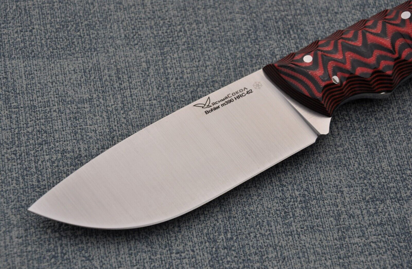 M390 Stahl FullTang Outdoor Jagdmesser Yasniy Sokol Handarbeit