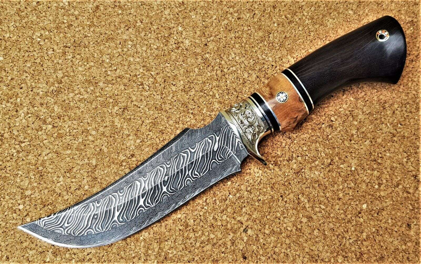 Nazarov Knives Russland Mosaik Damast Stahl Outdoor JagdMesser Handarbeit HRC62