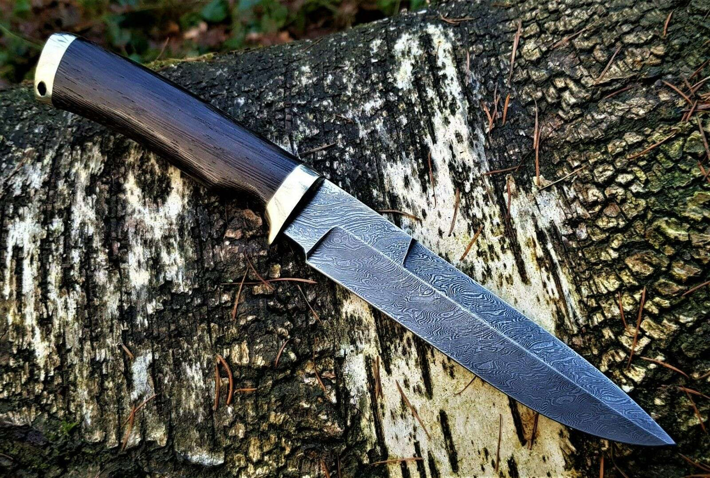 A.Marushin Outdoor Jagdmesser Damaszener Stahl Handarbeit