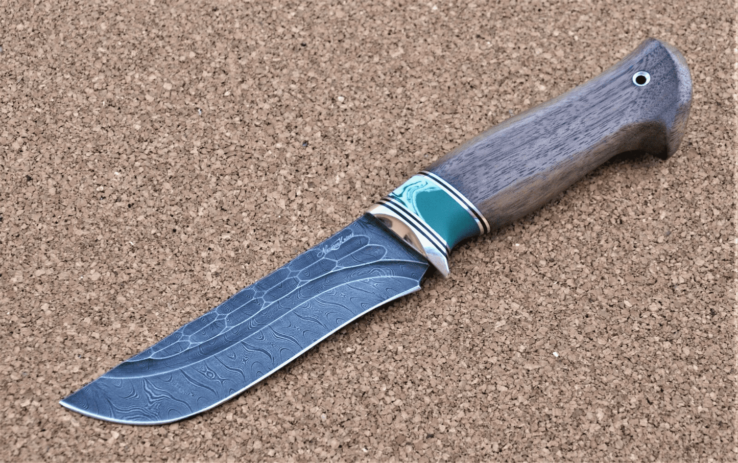 Damaszener Stahl Outdoor Jagd Damast Messer Nazarov Knives Handarbeit HRC62