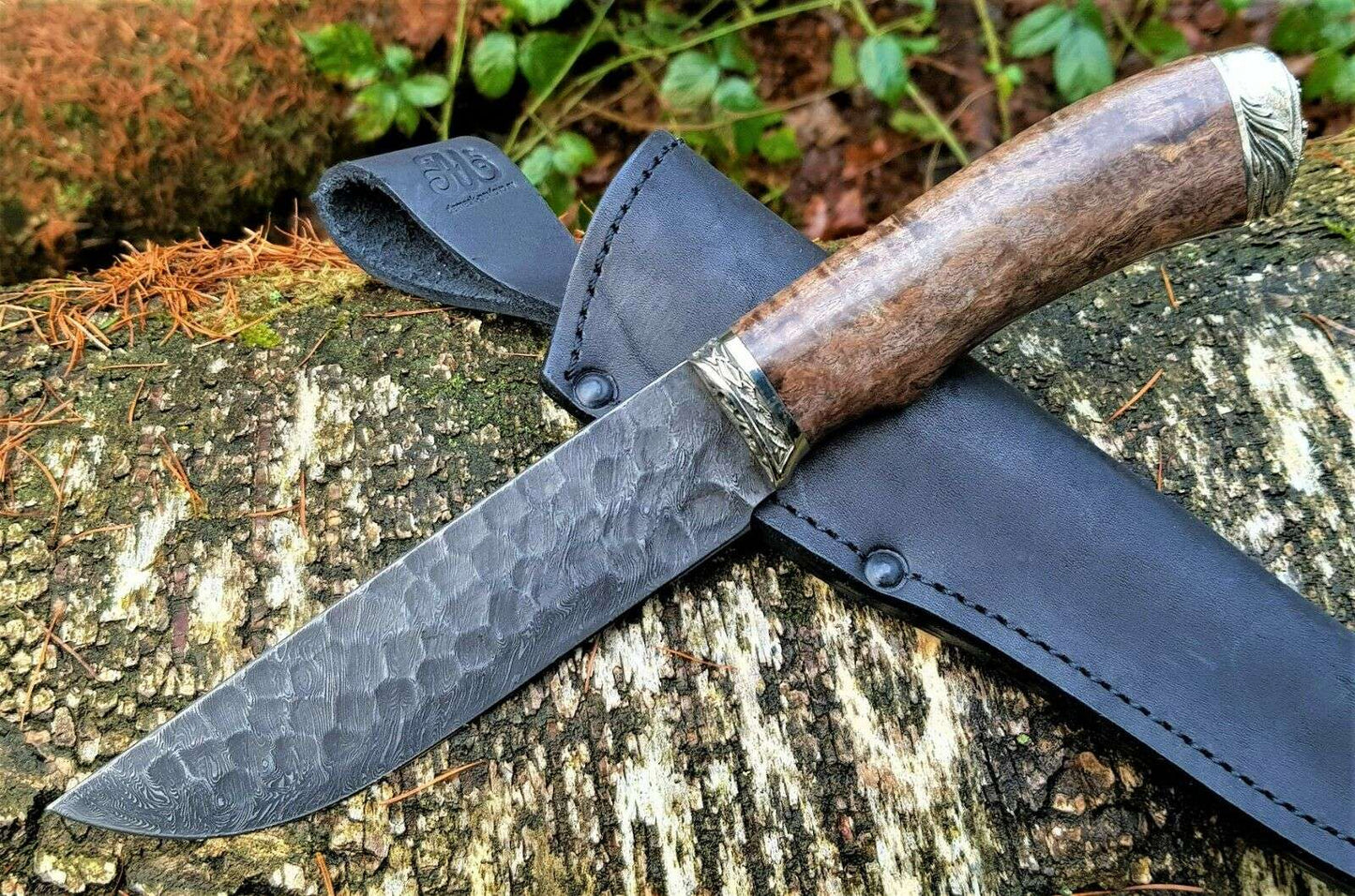 A.Marushin Outdoormesser Damaszener Stahl Handarbeit