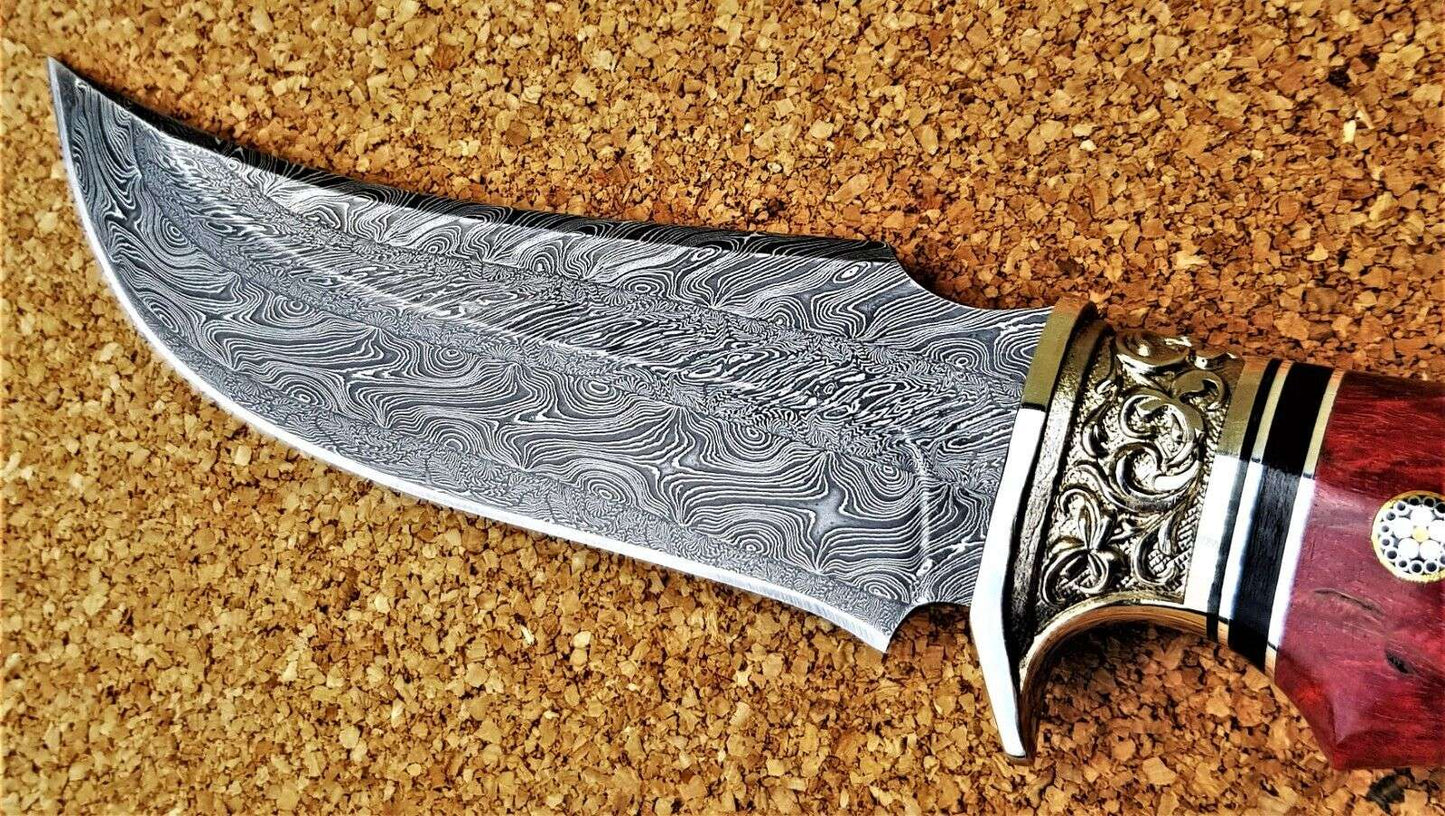 Nazarov Knives Russland Mosaik Damast Stahl Outdoor JagdMesser Handarbeit HRC62
