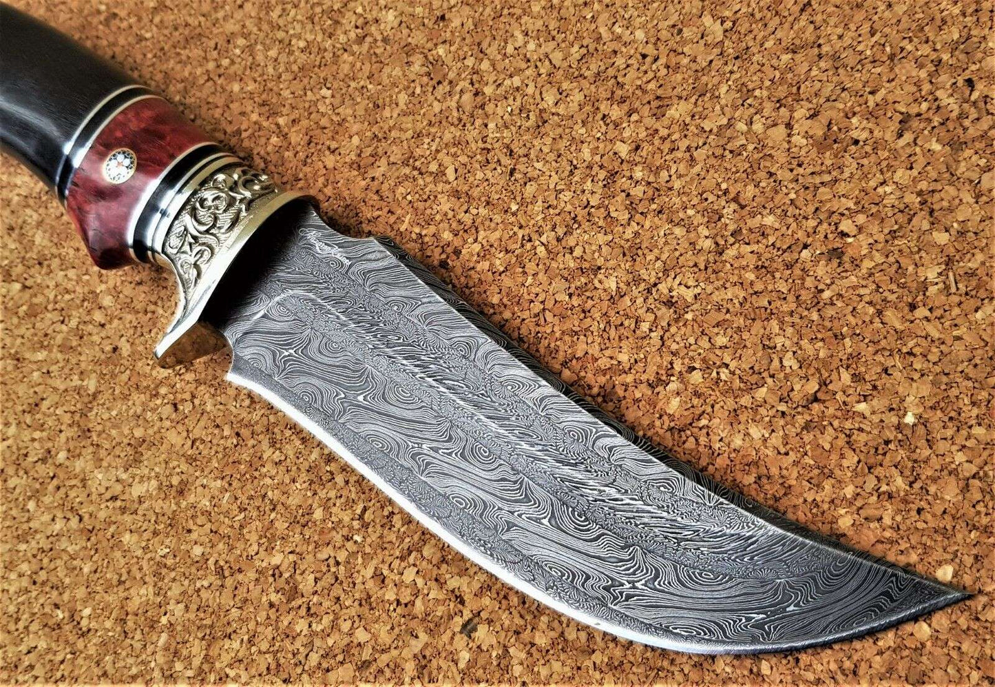 Nazarov Knives Russland Mosaik Damast Stahl Outdoor JagdMesser Handarbeit HRC62