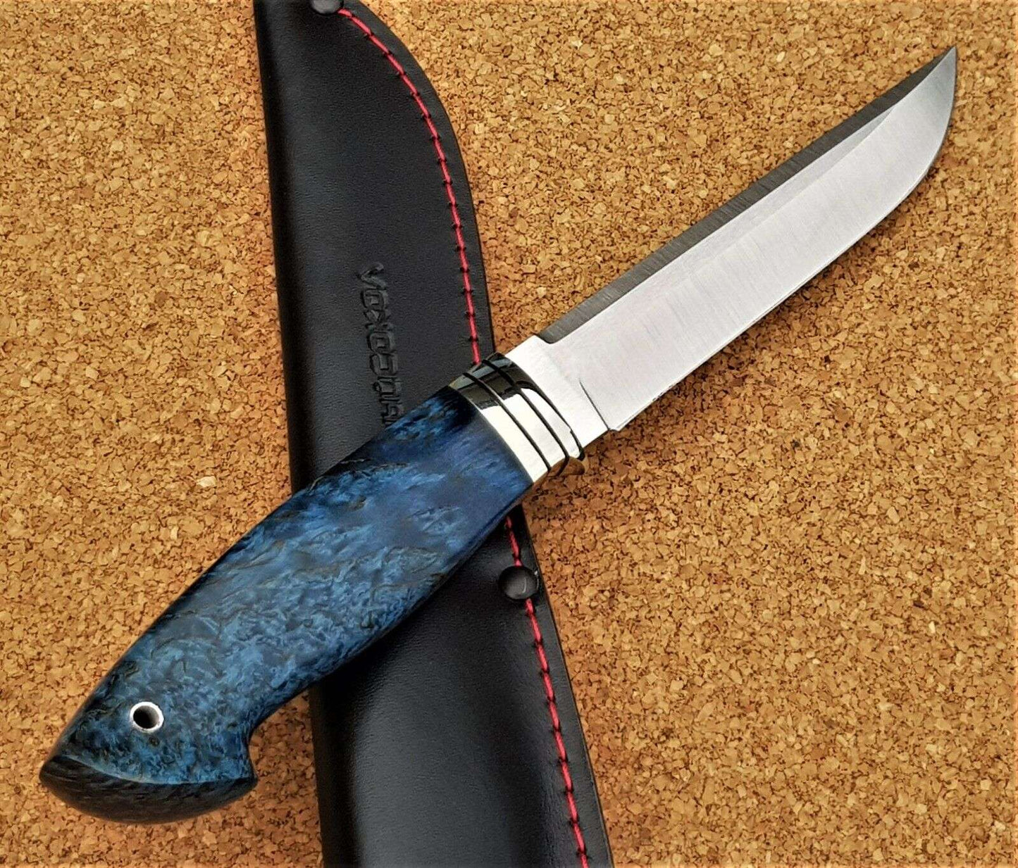 H12MF Stahl Outdoor JagdMesser Yasniy Sokol Russland Handarbeit HRC61Буревестник
