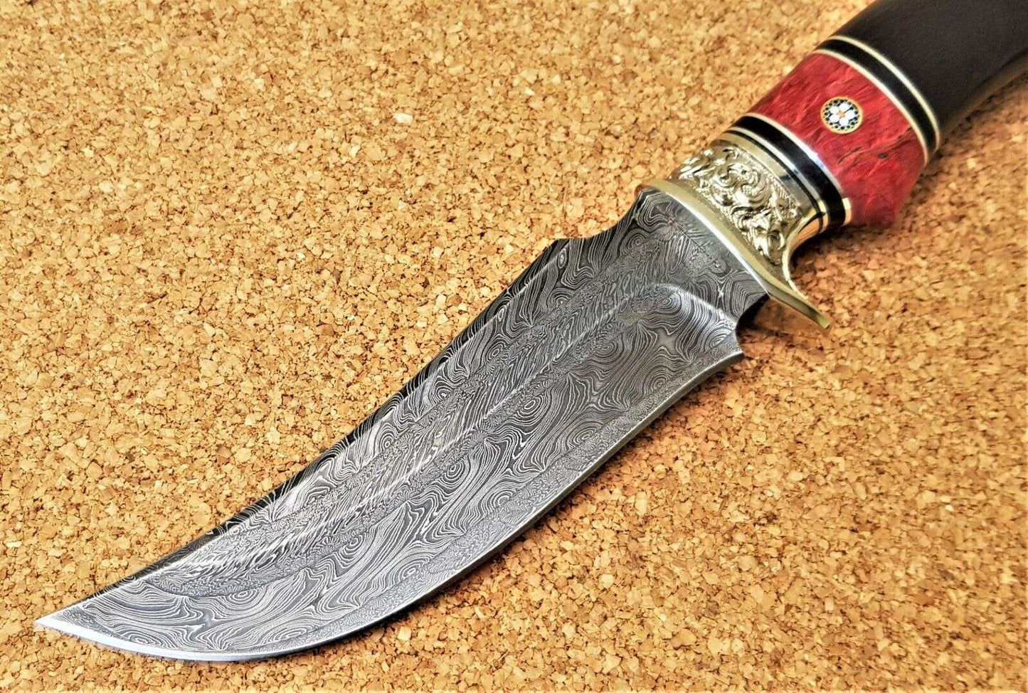 Nazarov Knives Russland Mosaik Damast Stahl Outdoor JagdMesser Handarbeit HRC62