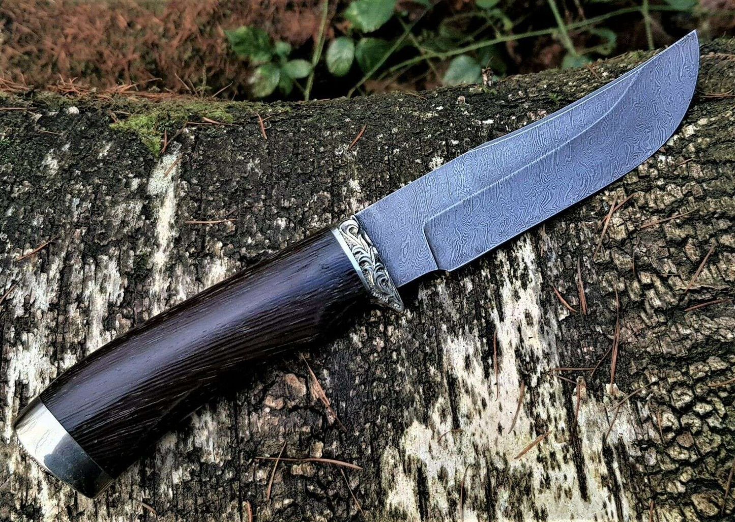 A.Marushin Outdoor Jagdmesser Damaszener Stahl Handarbeit
