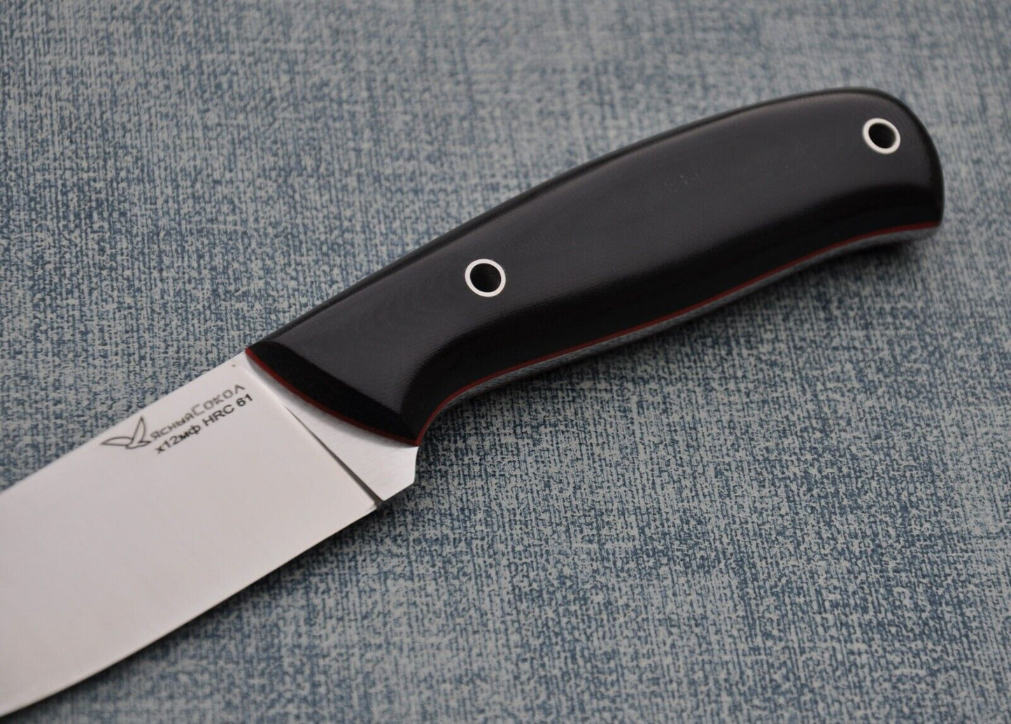 H12MF Full Tang Outdoor JagdMesser Yasniy Sokol Handarbeit HRC 61 Сокол
