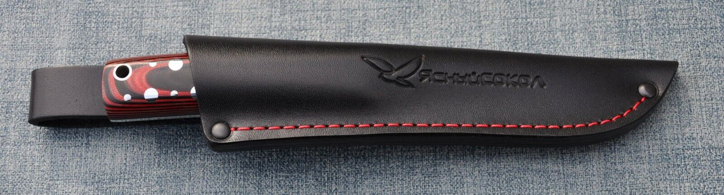 H12MF Full Tang Outdoor Jagdmesser Yasniy Sokol Handarbeit